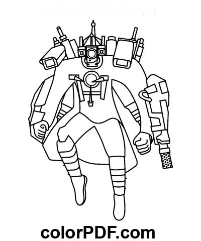 Titan Speakerman Tô Màu Cameraman Vui Nhộn 39