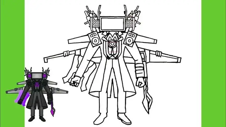 Titan Speakerman Tô Màu Cameraman Vui Nhộn 47