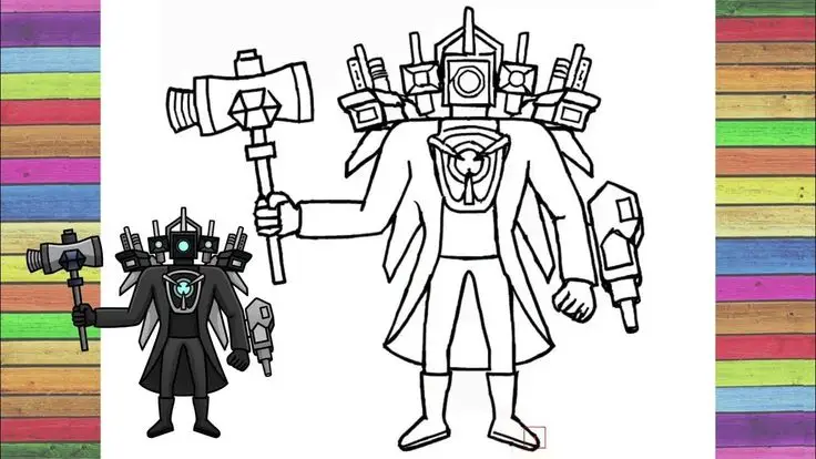 Titan Speakerman Tô Màu Cameraman Vui Nhộn 49