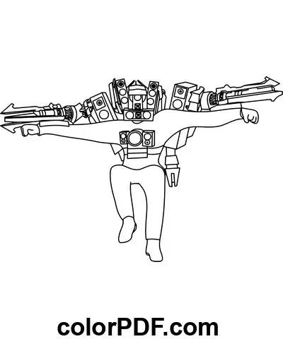 Titan Speakerman Tô Màu Cameraman Vui Nhộn 55