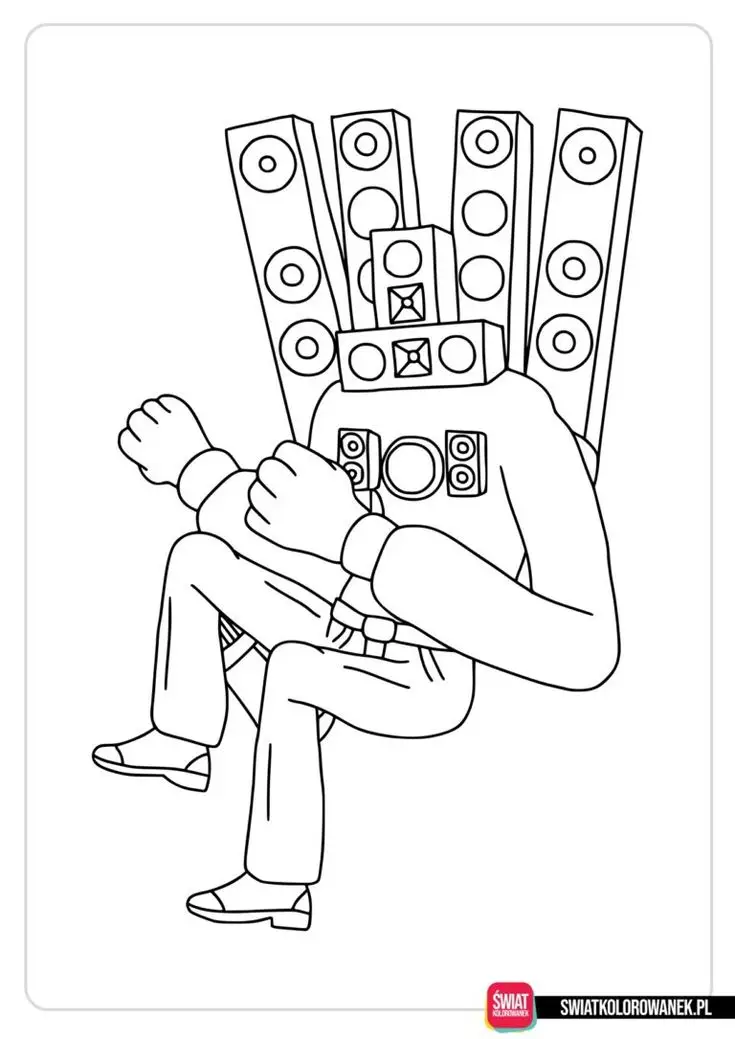 Titan Speakerman Tô Màu Cameraman Vui Nhộn 58