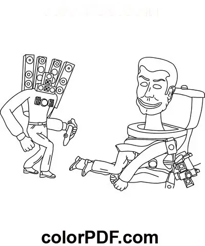 Titan Speakerman Tô Màu Cameraman Vui Nhộn 65