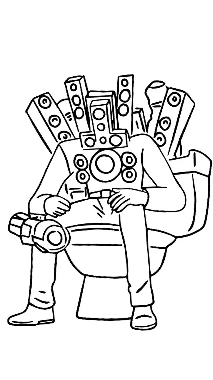 Titan Speakerman Tô Màu Cameraman Vui Nhộn 74