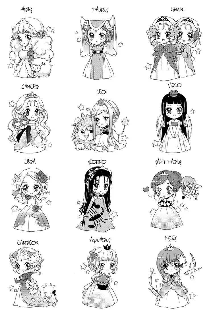 Khám Phá Tô Màu 12 Cung Hoàng Đạo Đầy Màu Sắc 3