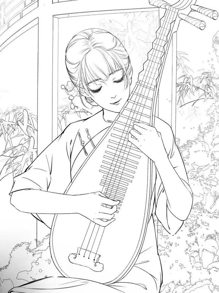Tô màu anime cổ trang – Khám phá thế giới kỳ diệu 10