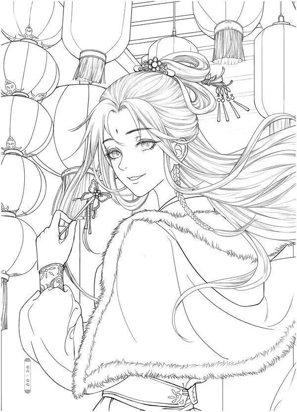 Tô màu anime cổ trang – Khám phá thế giới kỳ diệu 22