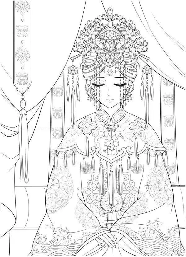 Tô màu anime cổ trang – Khám phá thế giới kỳ diệu 46