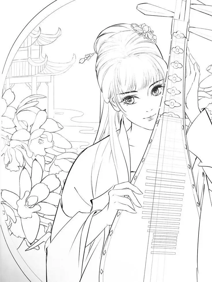 Tô màu anime cổ trang – Khám phá thế giới kỳ diệu 47