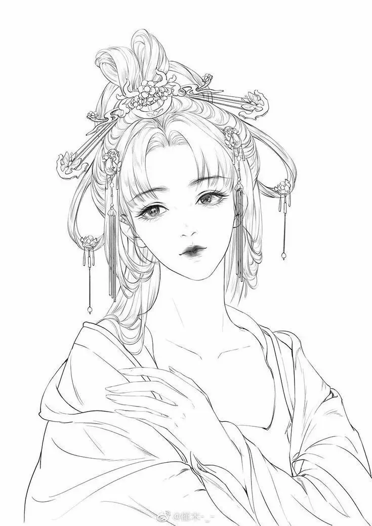 Tô màu anime cổ trang – Khám phá thế giới kỳ diệu 53