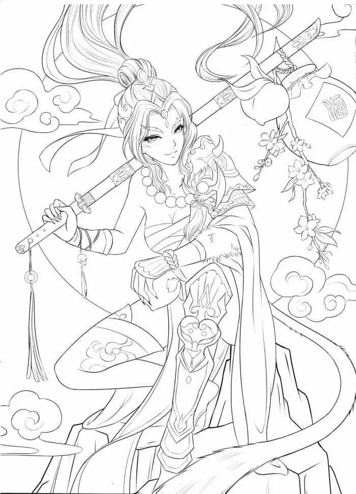 Tô màu anime hồ ly – Nghệ thuật và giải trí 16