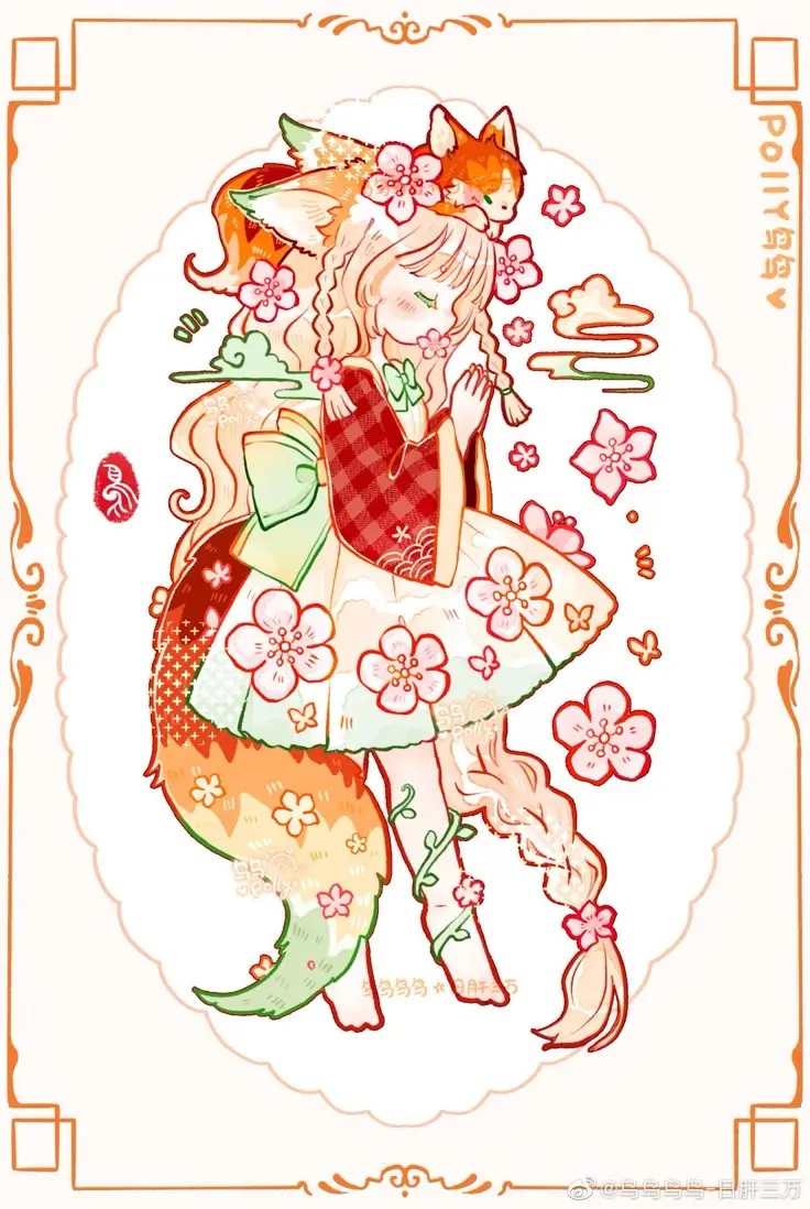 Tô màu anime hồ ly – Nghệ thuật và giải trí 43