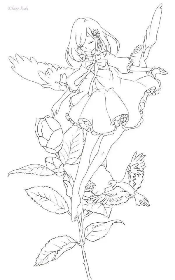 Tô màu anime hồ ly – Nghệ thuật và giải trí 44