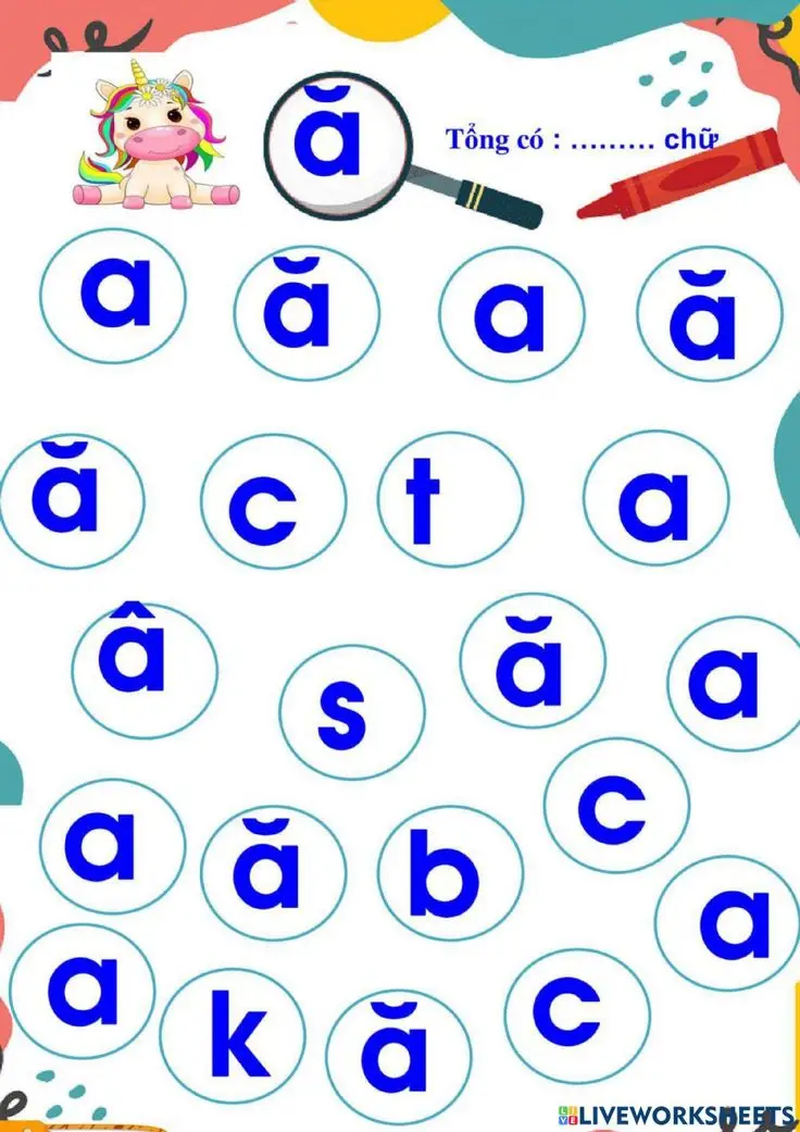 Tô Màu Bảng Chữ Cái - Đắm Chìm Trong Sáng Tạo 19