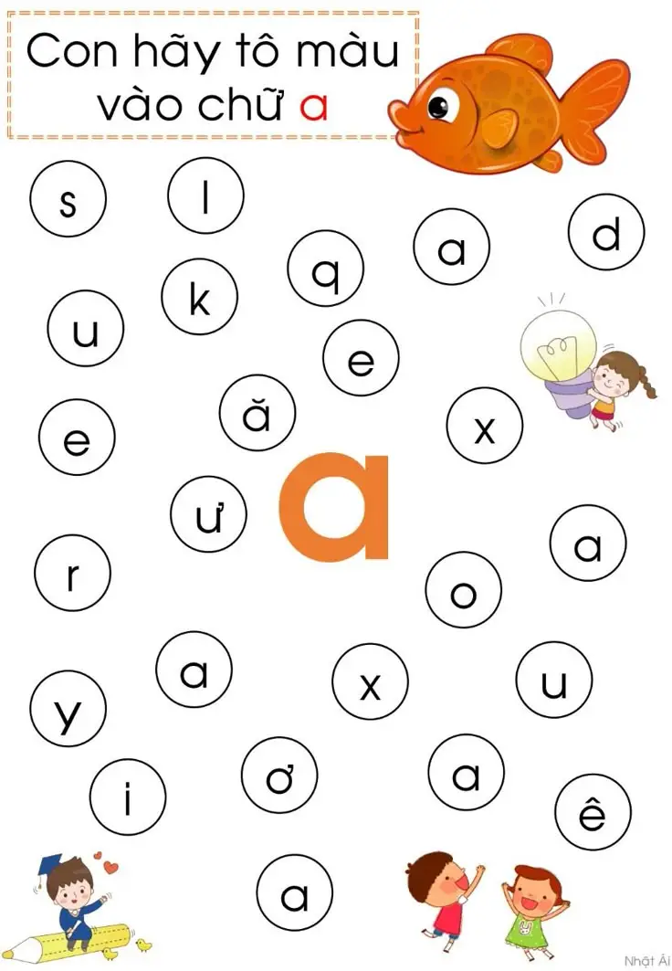 Tô Màu Bảng Chữ Cái Tiếng Việt - Những Hình Ảnh Đẹp Nhất 1