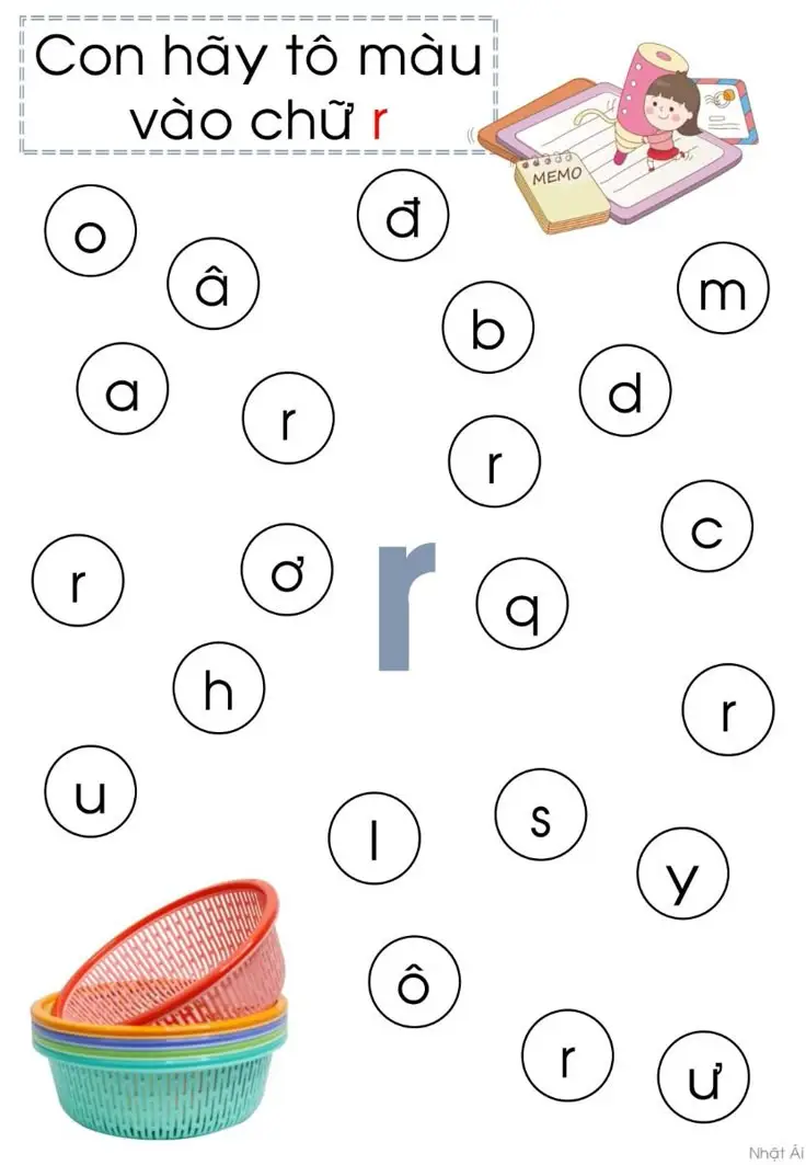 Tô Màu Bảng Chữ Cái Tiếng Việt - Những Hình Ảnh Đẹp Nhất 2