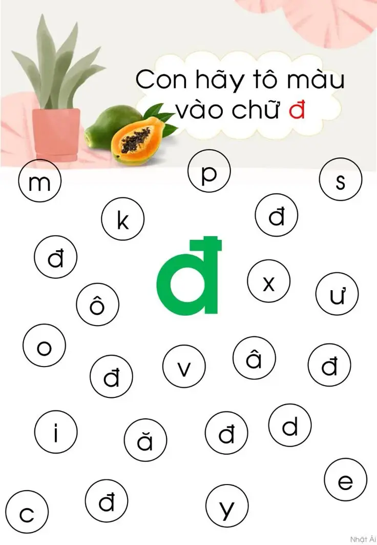 Tô Màu Bảng Chữ Cái Tiếng Việt - Những Hình Ảnh Đẹp Nhất 5