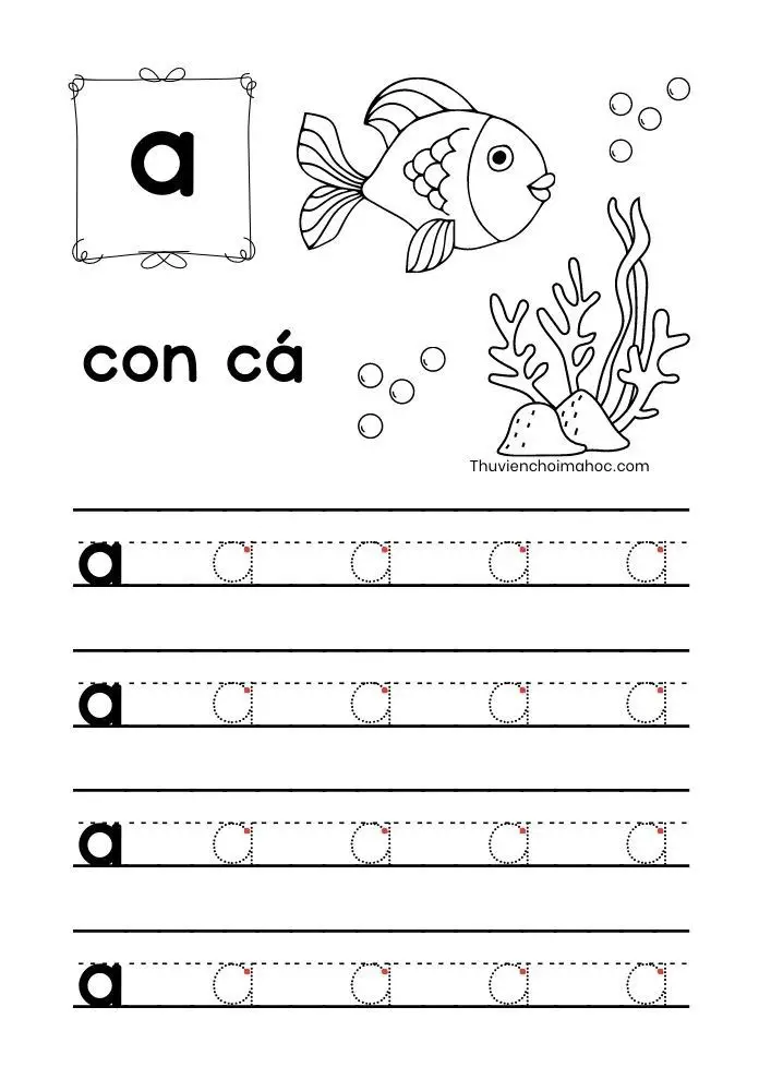 Tô Màu Bảng Chữ Cái Tiếng Việt - Những Hình Ảnh Đẹp Nhất 17