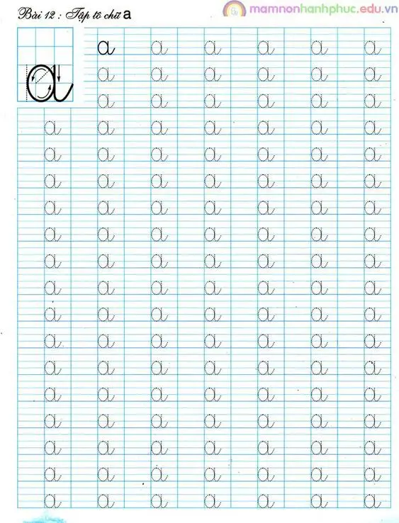 Tô Màu Bảng Chữ Cái Tiếng Việt - Những Hình Ảnh Đẹp Nhất 22