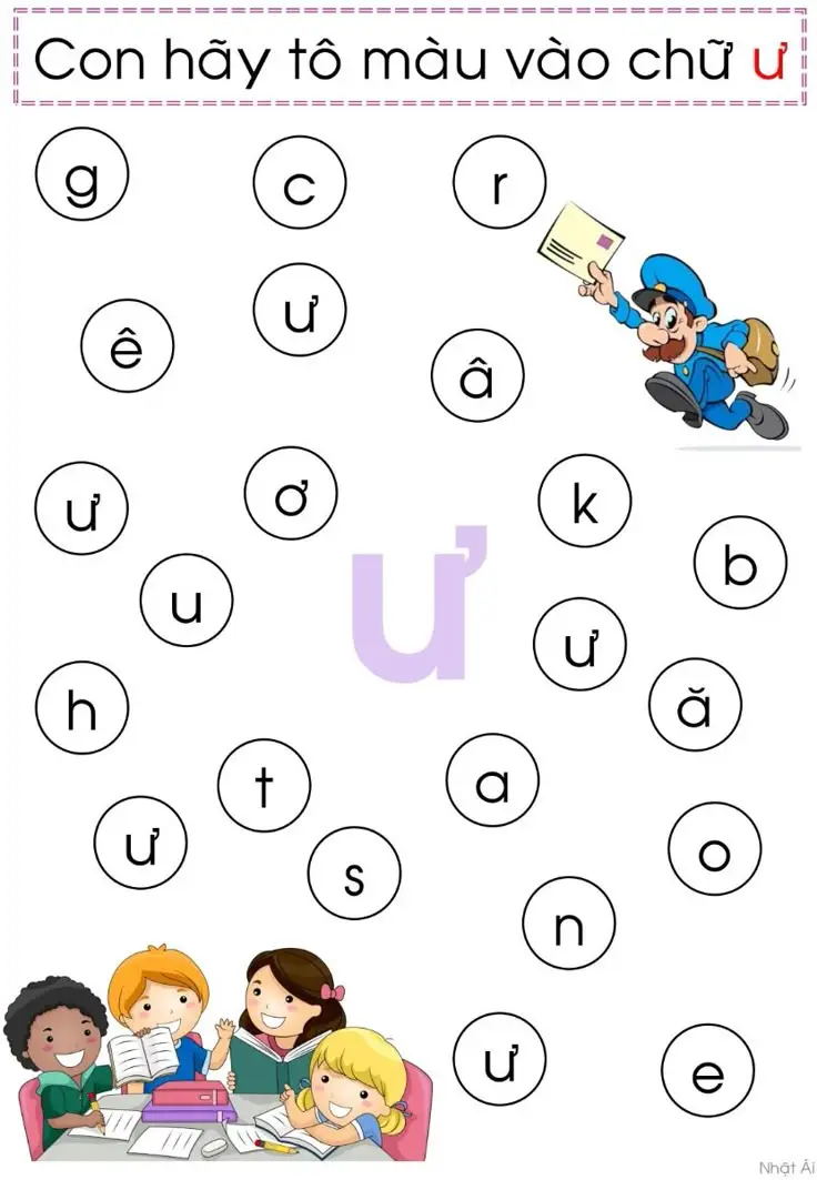 Tô Màu Bảng Chữ Cái Tiếng Việt - Những Hình Ảnh Đẹp Nhất 23