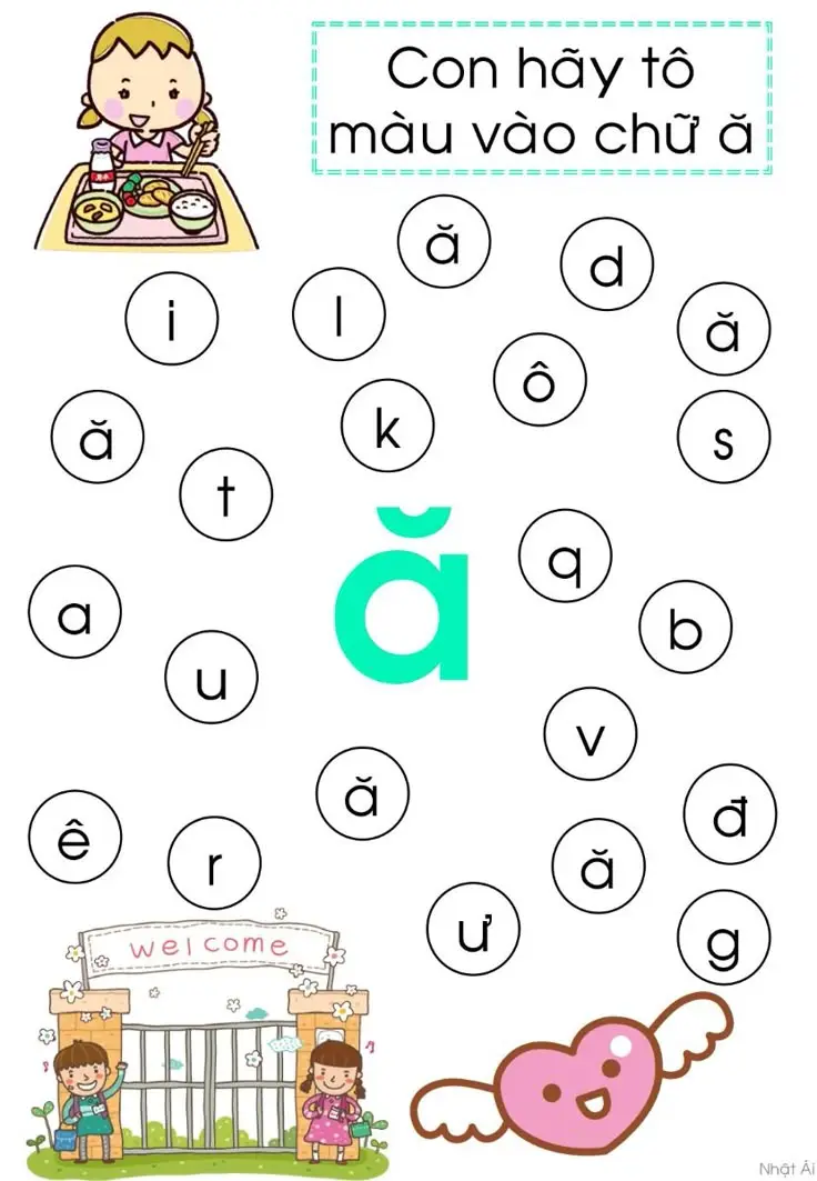 Tô Màu Bảng Chữ Cái Tiếng Việt - Những Hình Ảnh Đẹp Nhất 25