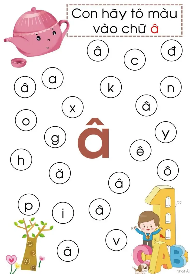 Tô Màu Bảng Chữ Cái Tiếng Việt - Những Hình Ảnh Đẹp Nhất 35