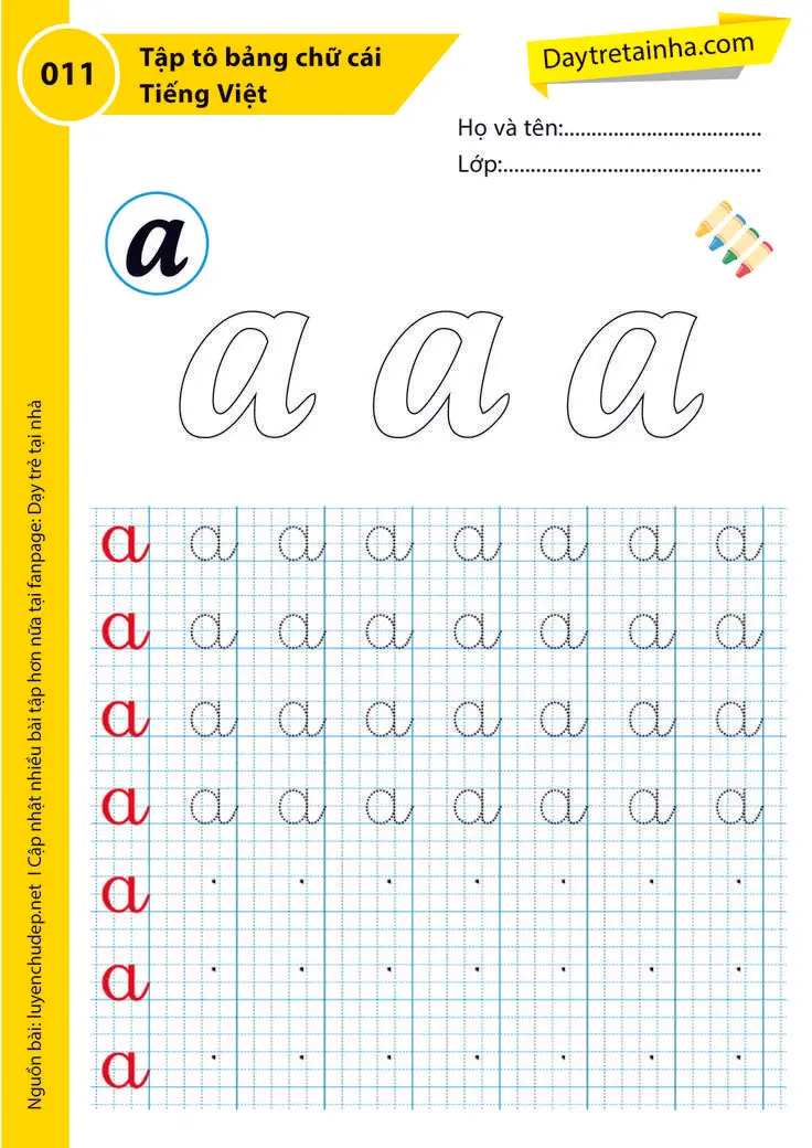 Tô Màu Bảng Chữ Cái Tiếng Việt - Những Hình Ảnh Đẹp Nhất 37