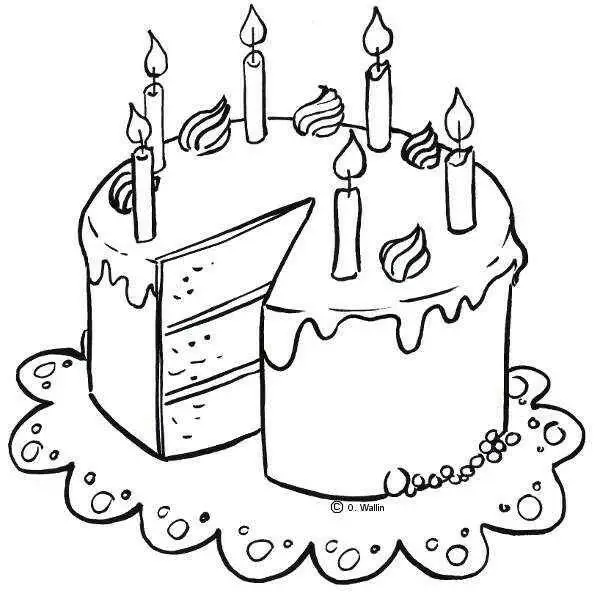 Tô Màu Bánh Sinh Nhật - Bộ Sưu Tập Hình Ảnh Ngọt Ngào 17