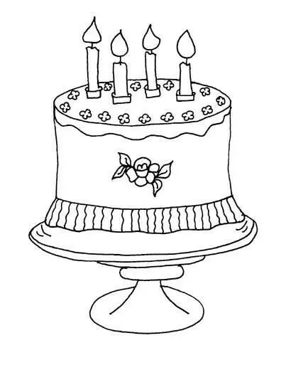 Tô Màu Bánh Sinh Nhật - Bộ Sưu Tập Hình Ảnh Ngọt Ngào 44