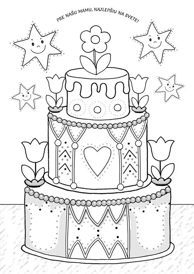 Tô Màu Bánh Sinh Nhật - Bộ Sưu Tập Hình Ảnh Ngọt Ngào 63