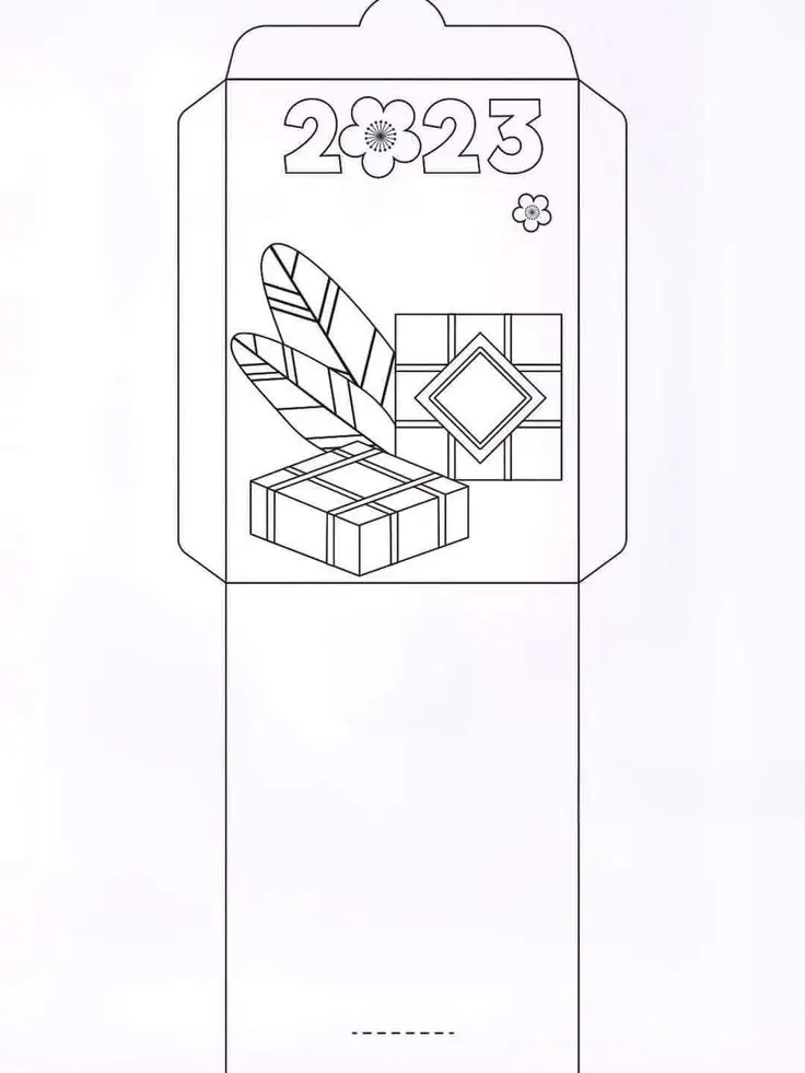 Tô Màu Bao Lì Xì Ngập Tràn May Mắn 23