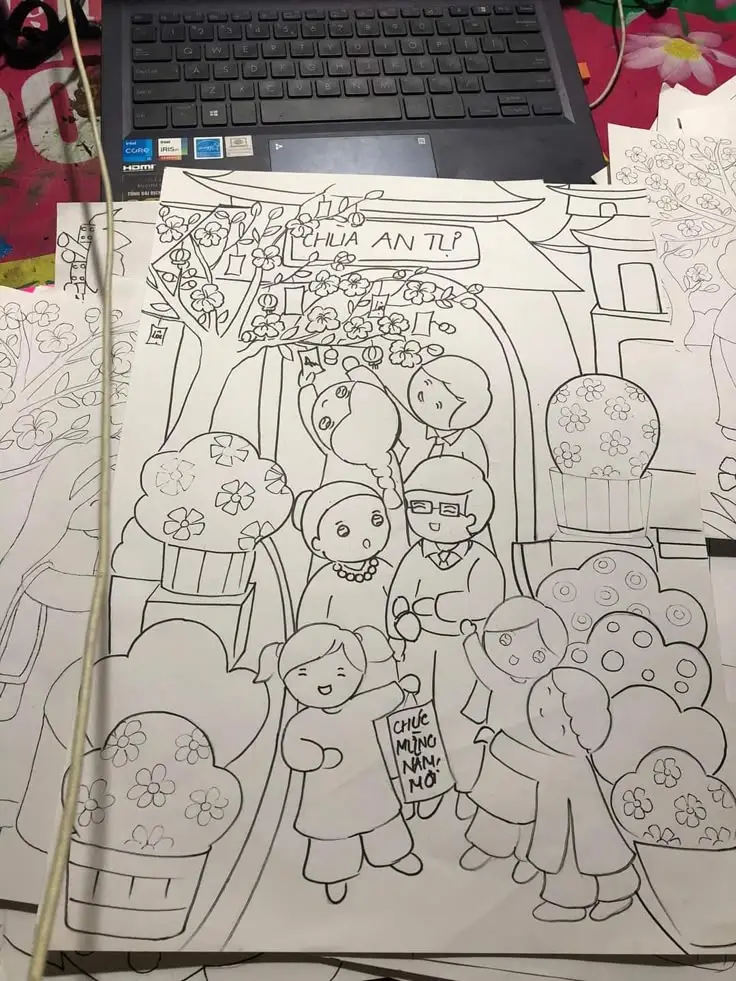 Tô Màu Bao Lì Xì Ngập Tràn May Mắn 31