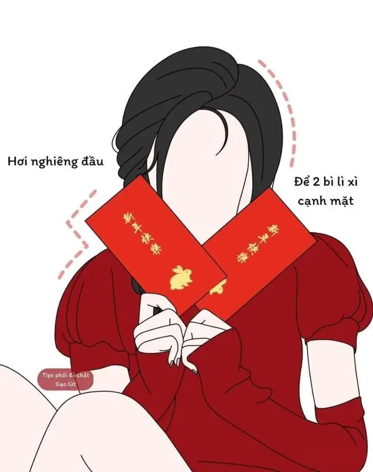 Tô Màu Bao Lì Xì Ngập Tràn May Mắn 55