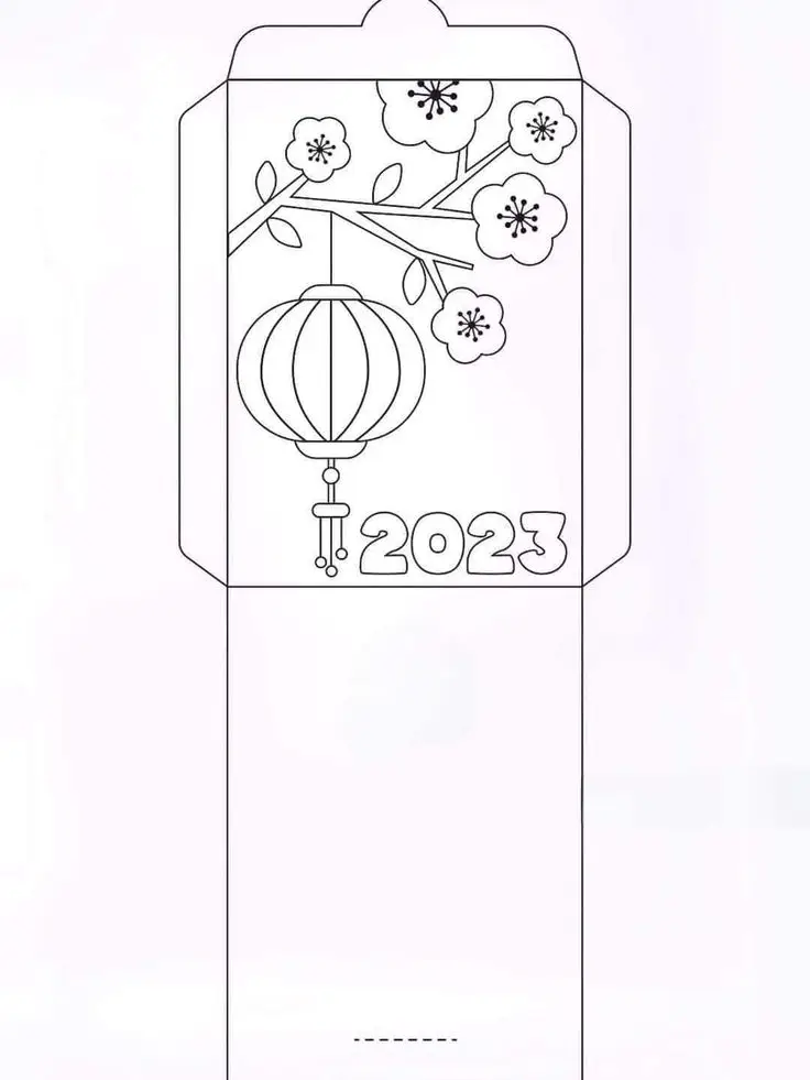 Tô Màu Bao Lì Xì Ngập Tràn May Mắn 56