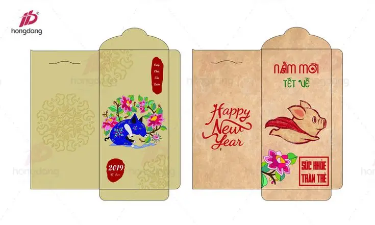 Tô Màu Bao Lì Xì Ngập Tràn May Mắn 61