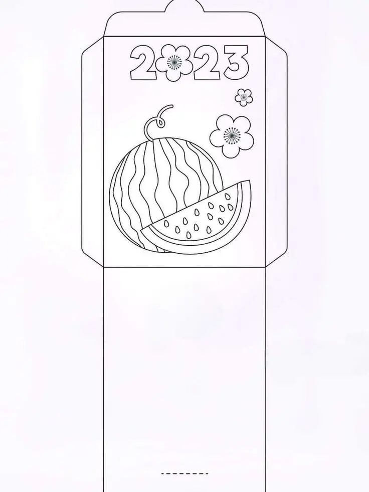 Tô Màu Bao Lì Xì Ngập Tràn May Mắn 64