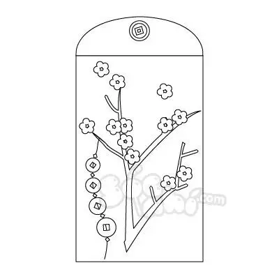 Tô Màu Bao Lì Xì Ngập Tràn May Mắn 65