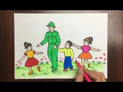 Tô Màu Chú Bộ Đội Dũng Cảm 66