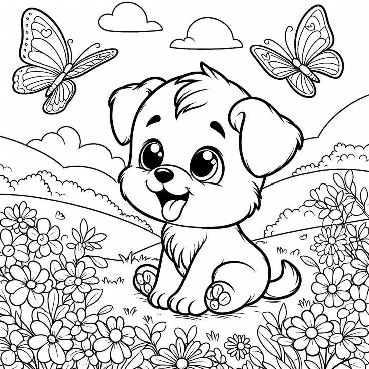 Tô Màu Con Vật Cute Cho Bé Sáng Tạo 58