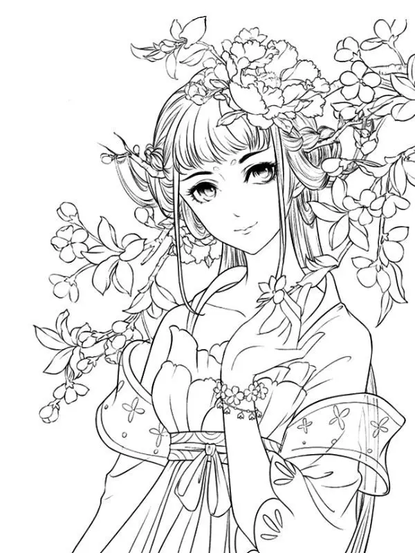 Tô Màu Công Chúa Anime Đầy Sáng Tạo 1