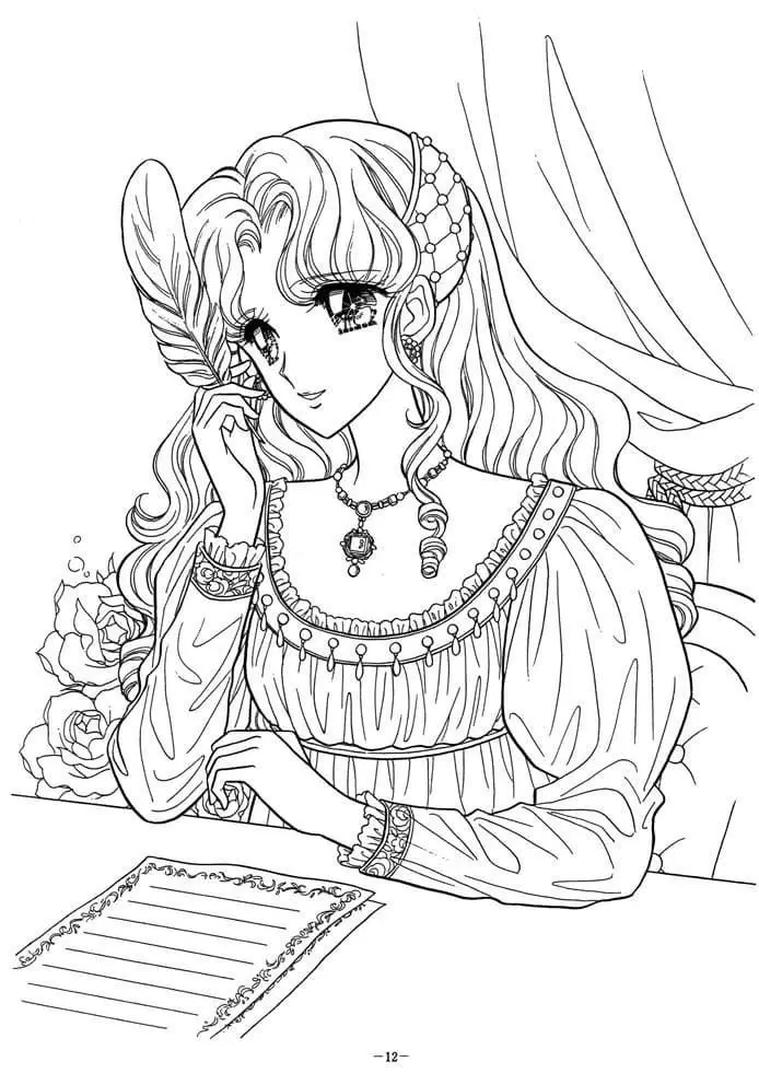 Tô Màu Công Chúa Anime Đầy Sáng Tạo 9