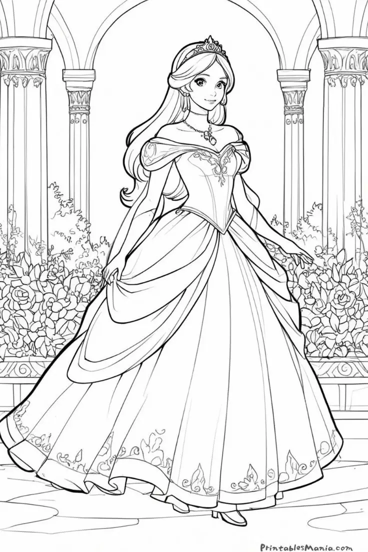 Tô Màu Công Chúa Anime Đầy Sáng Tạo 19