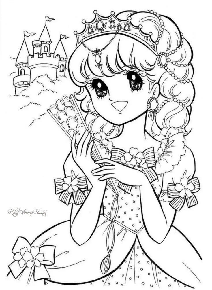 Tô Màu Công Chúa Anime Đầy Sáng Tạo 21