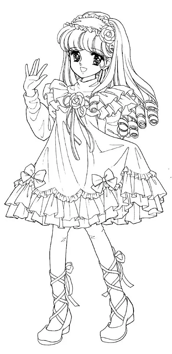 Tô Màu Công Chúa Anime Đầy Sáng Tạo 29
