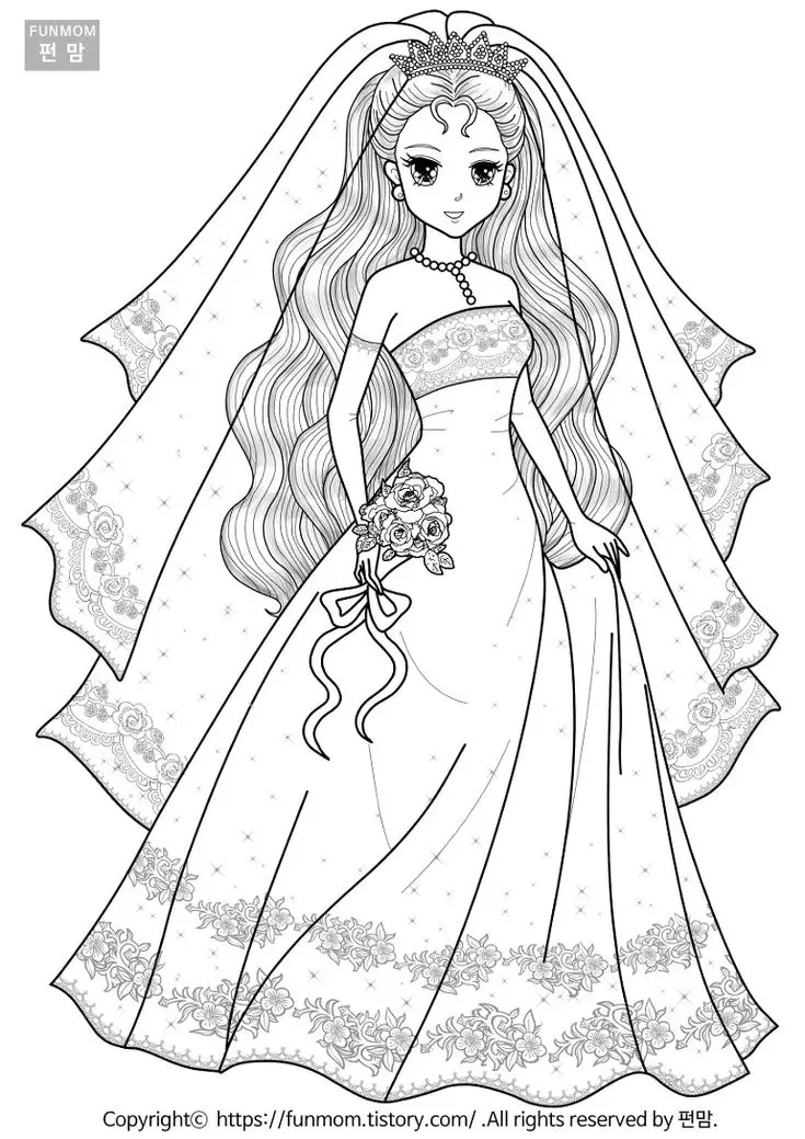 Tô Màu Công Chúa Anime Đầy Sáng Tạo 32