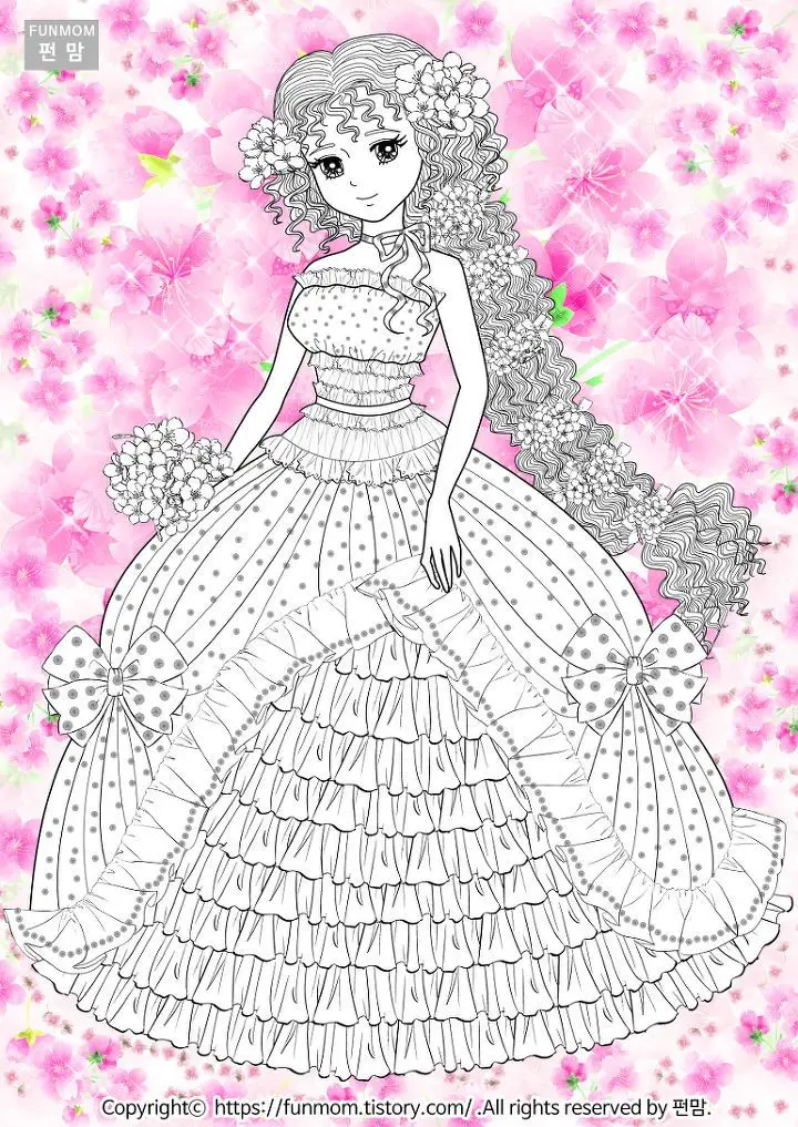 Tô Màu Công Chúa Anime Đầy Sáng Tạo 39