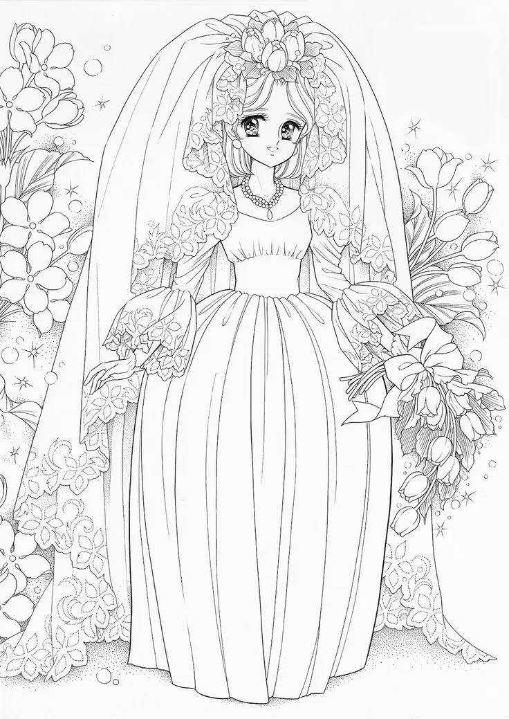 Tô Màu Công Chúa Anime Đầy Sáng Tạo 40