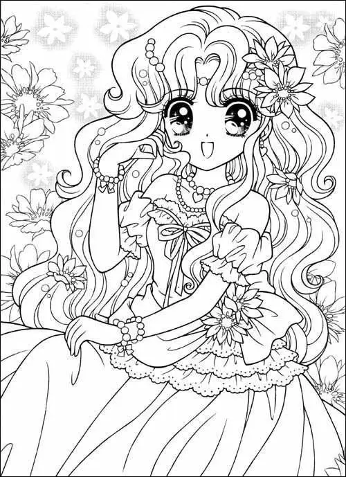 Tô Màu Công Chúa Anime Đầy Sáng Tạo 53