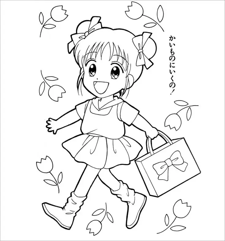 Tô màu công chúa chibi: Hình ảnh lung linh cho các bé gái 21