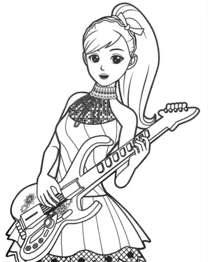 Tô màu công chúa chibi: Hình ảnh lung linh cho các bé gái 24