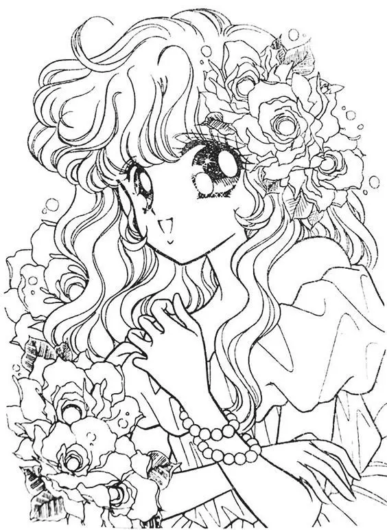 Tô màu công chúa chibi: Hình ảnh lung linh cho các bé gái 40